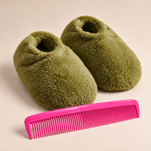 Comb + Monster Slippers